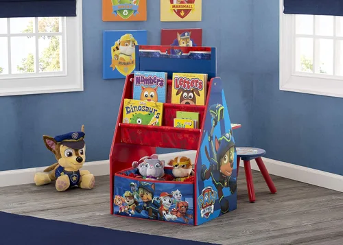Miniatura 6 de Delta Children Juego de mesa y silla para niños con almacenamiento (2 sillas incluidas) y caballete y estación de juegos para niños, ideal