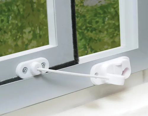 Miniatura 4 de Dreambaby Breezz-Safe - Bloqueo de restrictor de ventana deslizante sin llave para niños - Tope de seguridad para bebés - Blanco