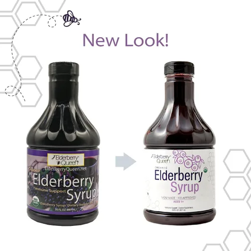 Miniatura 2 de Elderberry Queen Jarabe de saúco orgánico de 30 onzas líquidas, fórmula de apoyo inmunológico con Sambucus Black Elderberry y Aronia Berry – Jarabe