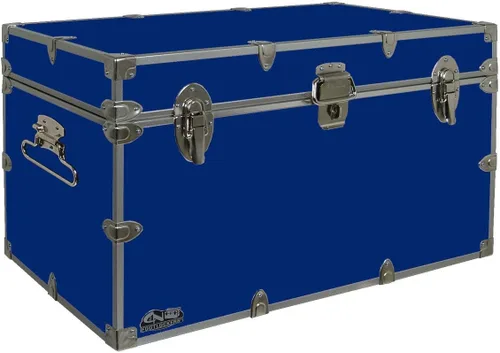 Miniatura 7 de C&N Footlockers - Baúl de almacenamiento XL para graduados - Fabricado en los Estados Unidos - Baúl de acero para dormitorio universitario y Rojo