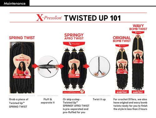 Miniatura 5 de ¡Ofertas de paquetes múltiples! Outre trenzado sintético – X Pression Twisted Up Spring Aro Twist 16