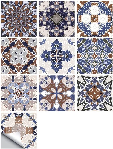 Miniatura 14 de 10 pegatinas decorativas autoadhesivas para azulejos, impermeables, para dormitorio, baño, escalera, decoración del hogar
