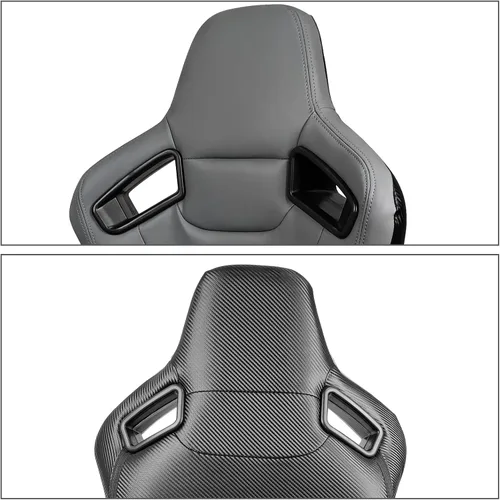 Miniatura 5 de FREEMOTOR802 Asientos universales para vehículos de carreras, asientos deportivos reclinables con deslizadores de doble bloqueo ajustables, 1 unidad