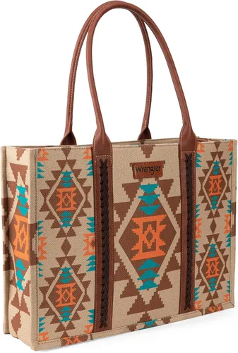 Miniatura 6 de Wrangler - Cartera para tarjetas de crédito para mujer, estilo bohemio, azteca, con bolsillo con cremallera