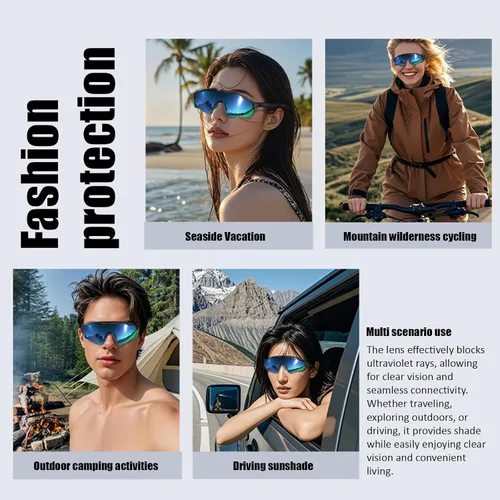 Miniatura 3 de Lentes inteligentes para ciclismo, lentes de sol inteligentes AI, lentes Bluetooth de oreja abierta, lentes polarizados, traducción en vivo en 172