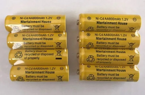 Miniatura 6 de 8 piezas tamaño 1.2V AA (300/600/800mAh) o AAA (600mAh/800mAh) y batería recargable Ni-Cd/Ni-MH para luz solar y dispositivos solares
