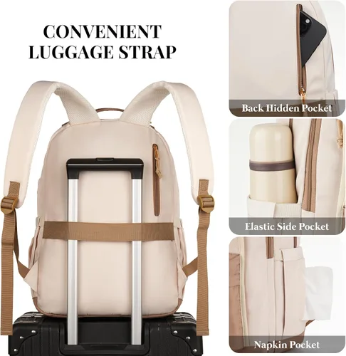 Miniatura 4 de WINDARS Mochila Escolar para Adolescentes Niñas, Mochila Universitaria Estética Bolsa de Libros Grande para Mujeres Estudiantes Bolsa de Moda