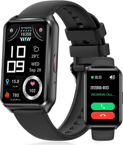 SGJIK Reloj inteligente rastreador de actividad física con monitor de sueño de frecuencia cardíaca 24/7, presión arterial, más de 100 modos