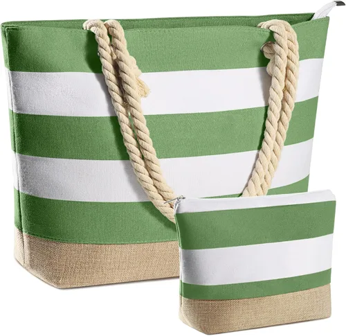 Miniatura 77 de YOOLIFE Bolsas de playa para mujer, bolsa de lona de viaje, bolsa impermeable para piscina, artículos esenciales de viaje, regalos para mujeres