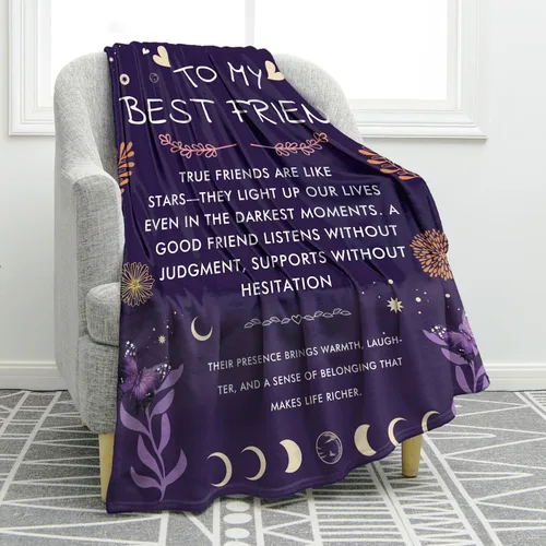 Jekeno Manta de regalo para mejores amigas, mujeres, regalos de cumpleaños para mejor amiga, hermana, mejor amiga, mejor amiga, ideas de regalo de
