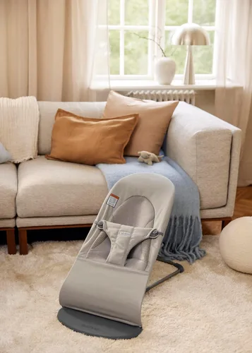 Miniatura 8 de BabyBjörn Bouncer Balance Soft, Tri-Fabric, Arena Gris Asiento Ajustable de Mecedora para Bebé y Silla para Niños de 2 en 1, de Recién Nacido a