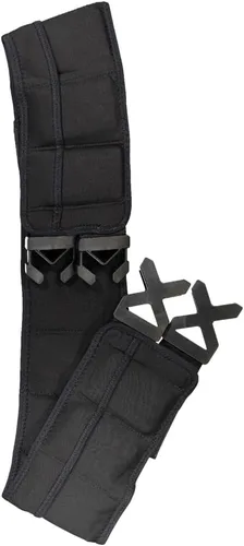 Miniatura 3 de Cinturón de fitness con peso, para caminar, correr, entrenamiento con pesos ajustables de hasta 10 libras, tecnología de enfriamiento, unisex Negro