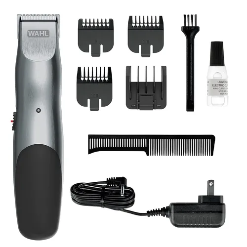 Wahl Groomsman Cable/Inalámbrico Cortadora De Barba Para Hombres, máquina de cortar el cabello y máquinas de afeitar, recargable para hombre Kit de