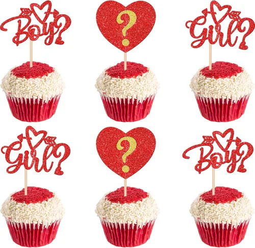 Miniatura 17 de 24 piezas de decoración para cupcakes con purpurina para el día de San Valentín Sweet Love Be Mine para San Valentín, temática de San Valentín
