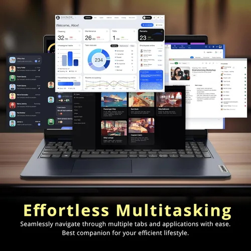 Miniatura 6 de Lenovo IdeaPad 1i - Laptop con pantalla táctil FHD de 15.6 pulgadas, Intel i5-1335U, 8 GB de RAM, 416 GB de almacenamiento