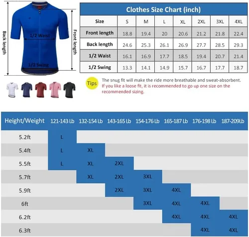 Miniatura 5 de Santic Camiseta de ciclismo para hombre de manga corta con 3 bolsillos traseros