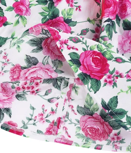 Miniatura 73 de Vestido de verano para niña, de algodón, con diseño floral