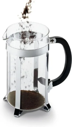 Miniatura 2 de Bodum Caffettiera Cafetera de prensa francesa, tapa de plástico negro y marco de acero inoxidable, 8 tazas, 34 onzas