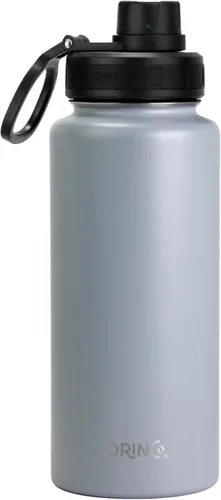 Miniatura 11 de Drinco - Botella de agua de acero inoxidable con boquilla, tapa aislada al vacío, botella de agua de doble pared, de boca ancha