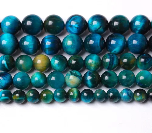 Miniatura 100 de Cuentas de jade verde chino natural, piedras preciosas, cuentas redondas sueltas para hacer joyas, pulsera DIY, collar, 8mm, 45 piezas, 15 pulgadas