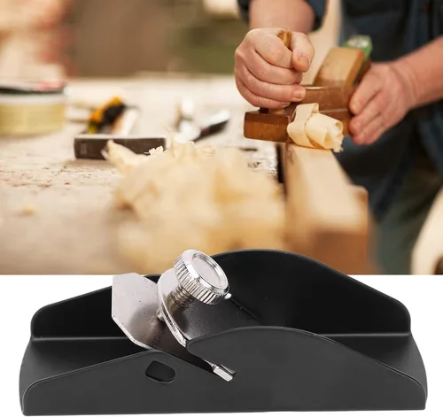 Miniatura 8 de Cepilladora de mano para recortar, mini cepilladora de madera, aleación de aluminio, ligera, carpintería, herramientas para modelar, escultura