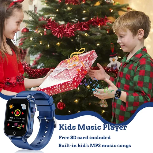 Miniatura 5 de Reloj inteligente para niños de 4 a 12 años, 26 juegos de rompecabezas, cámara HD, reproductor de música de video, podómetro, linterna, cronómetro