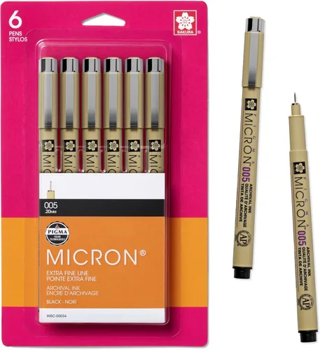 Miniatura 14 de Sakura Pigma, juego de pluma de tinta Micron en blíster