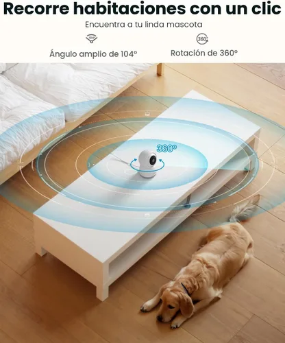 Miniatura 3 de ieGeek - Cámara de seguridad para interiores de 2K, cámaras WiFi 5G/2.4G para mascotas para seguridad del hogar, cámara para perros de 360°