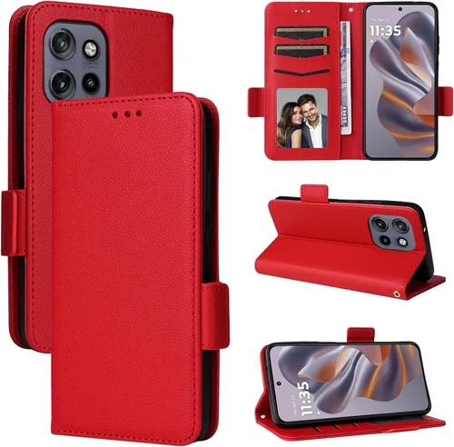 Miniatura 89 de Funda de piel sintética compatible con Motorola Moto E22 4G, funda de piel sintética compatible con Motorola Moto E22i 4G, color negro