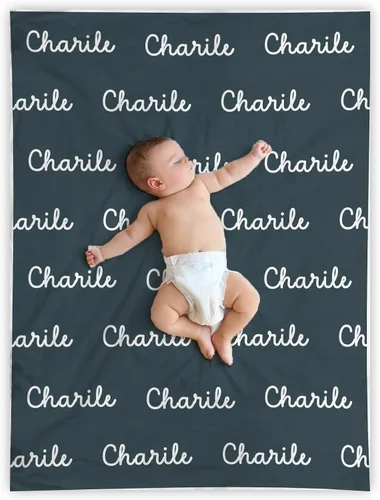 Manta de bebé personalizada con nombres, manta de bebé personalizada para niños y niñas, manta de bebé personalizada para recién nacidos hecha de