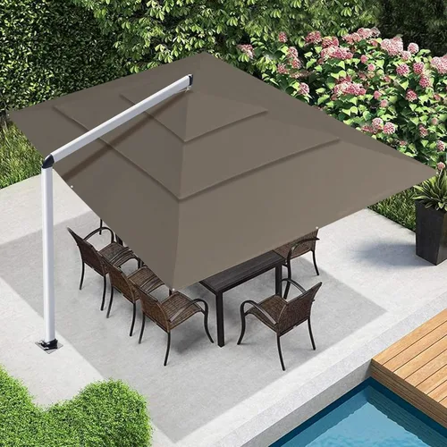 Miniatura 109 de EliteShade USA Sombrilla de Mercado de 10 Años Sin Decoloración de 9 Pies 3 Niveles Sombrilla de Patio Sombrilla de Mesa para Exteriores con Beige