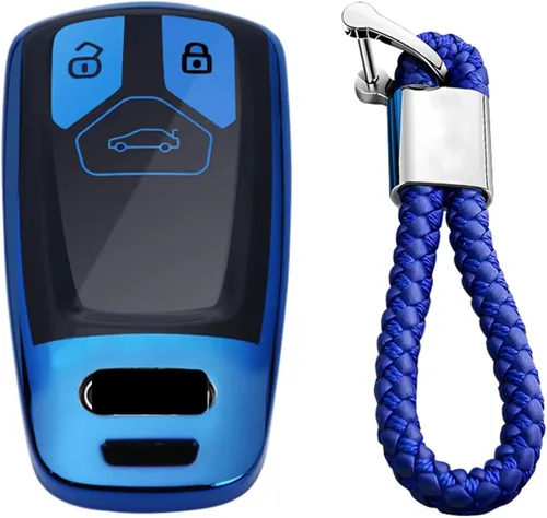 Miniatura 9 de Funda de goma de silicona suave con textura de fibra de carbono para Audi A4 A4L A5 A6 A7 A8 Q5 Q7 R8 RS Q3 RS4 RS5 RS7 S4 S5 S6 S7 S8 SQ5 SQ7 TT
