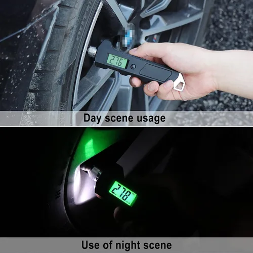 Miniatura 6 de MEANLIN MEASURE Medidor digital de presión de neumáticos de 0 a 230 PSI Accesorios profesionales resistentes para SUV, RV, camión y autos normales