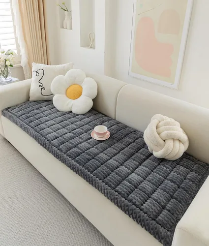Funda de sofá para perros, lavable, funda mullida para sofá, fundas para sofá de 3 cojines, apta para mascotas, manta antideslizante para cama de