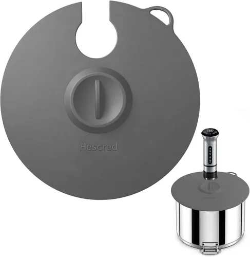 Sous Vide - Tapas de silicona para cocina de precisión, se adaptan a hasta 11 ollas, compatible con cocinas de precisión Anova/Joule/Inkbird Gris