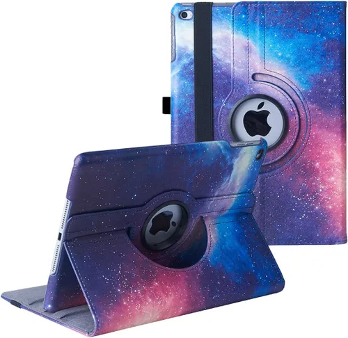 Miniatura 7 de Funda para iPad de 9.7 pulgadas 2018 2017/iPad Air 2 – Funda protectora con soporte giratorio de 360 grados, funda protectora inteligente