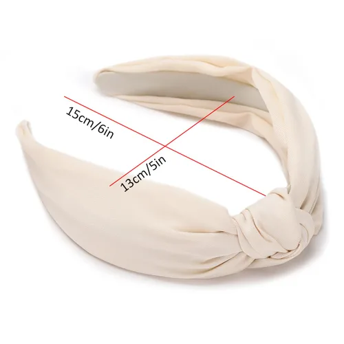 Miniatura 2 de Etercycle Diadema para mujeres, diadema ancha anudada, banda elástica para el cabello de yoga, accesorios de moda para el cabello para mujeres