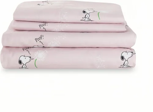 Miniatura 28 de Berkshire Blanket Peanuts® - Juego de sábanas para niños, tamaño individual, 3 piezas, lindo personaje Snoopy impreso, sábanas de microfibra suave