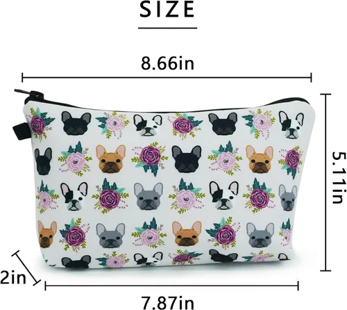 Miniatura 2 de Bolsas de cosméticos para mujeres, pequeña bolsa de maquillaje con girasol para bolso, bolsa de aseo de viaje, accesorios organizadores, neceser