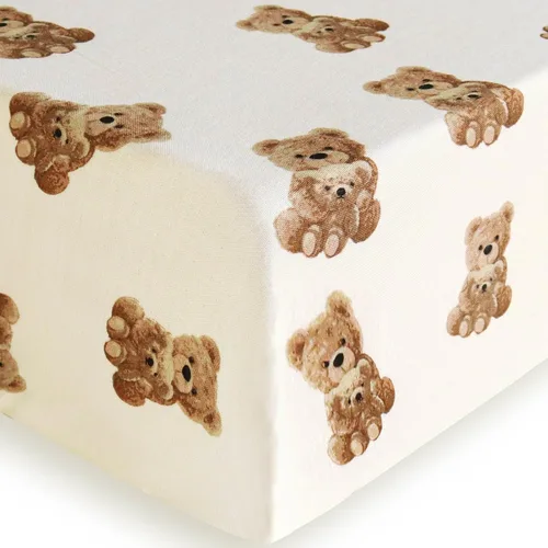Miniatura 11 de LifeTree Sábanas de cuna unisex para bebé, sábanas bajeras de muselina para cuna, 70% viscosa de bambú y 30% algodón, se adapta a minicuna y paquete