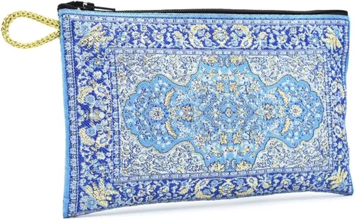 Miniatura 9 de BDM - Monedero billetero turco con Estampado Floral 2-Azul