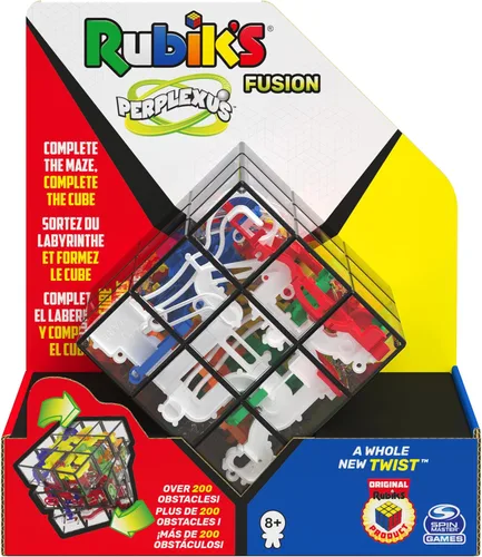 Miniatura 3 de Rubik's Perplexus Fusion 3x3 Gravity 3D Maze Game Brain Teaser Puzzle Ball Artículos para aliviar la ansiedad cosas geniales Juguetes Multicolor