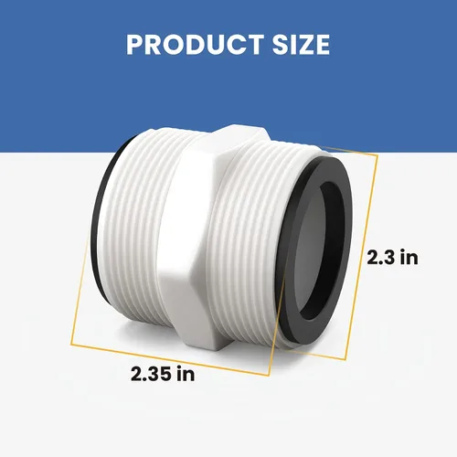 Miniatura 3 de Reemplazo del conector de manguera dividida para manguera de piscina Intex y Coleman sobre el suelo, se adapta a bombas de filtro, generadores