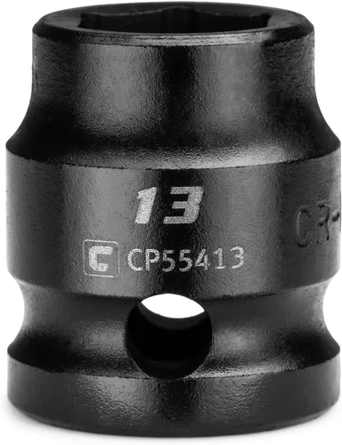 Miniatura 14 de Capri Tools - Llave de vaso de impacto corto de 27 mm, 1/2 pulg. de conducción, 6 puntos, métrica