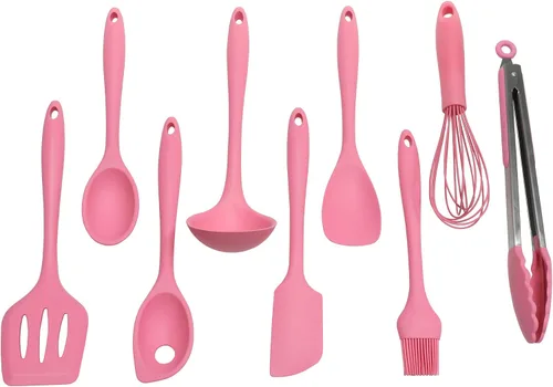 Miniatura 6 de Chef Craft Cucharón de cocina de silicona premium, 11.25 pulgadas, color rosa