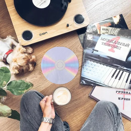 Miniatura 6 de Paquete de 100 servilletas de papel con CD para fiestas de los años 90, servilletas desechables para almuerzos para discotecas, música, fiestas