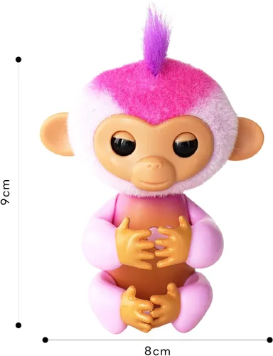Miniatura 3 de Fingerlings Nuevo Mono Bebé Interactivo 2023 Reacciona al Tacto – Más de 70 Sonidos y Reacciones – Harmony (Rosa)