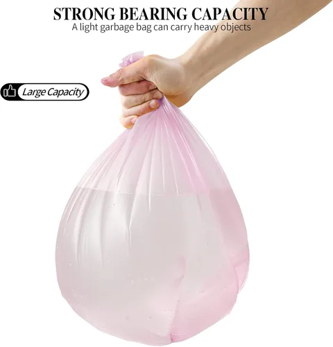 Miniatura 4 de 3 rollos de bolsas de basura pequeñas – 60 unidades duraderas de 4 galones bolsas de basura pequeñas para el hogar, oficina, cocina, baño, 60