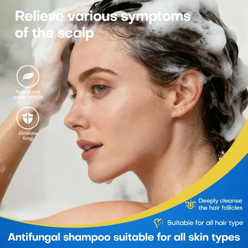 Miniatura 5 de Champú de psoriasis Dermatitis seborreica Antifúngico anticaspa Champú foliculitis copos Tratamiento del cuero cabelludo para hombres y mujeres