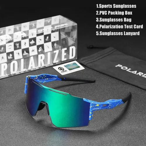 Miniatura 6 de Gafas de sol deportivas polarizadas para hombres y mujeres, gafas de sol para correr, jóvenes, ciclismo, béisbol, protección UV400 C4
